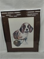Dog Water Color w Barrell