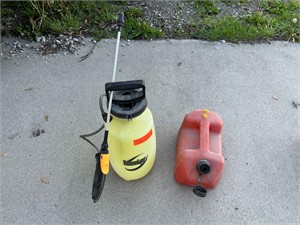 Yard Sprayer & Fuel Can