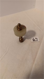 3” Brass Marble Lamp Finial.