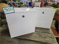 (2) Insulated Storage Boxes (No Key)