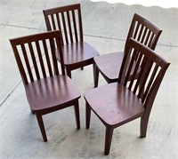 4pc Wooden Children’s Chairs