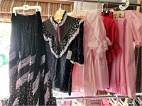 4 size medium top and skirt outfits.  Western/