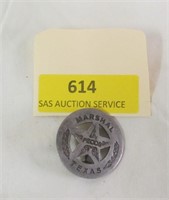 Texas Marshal Badge - Pecos