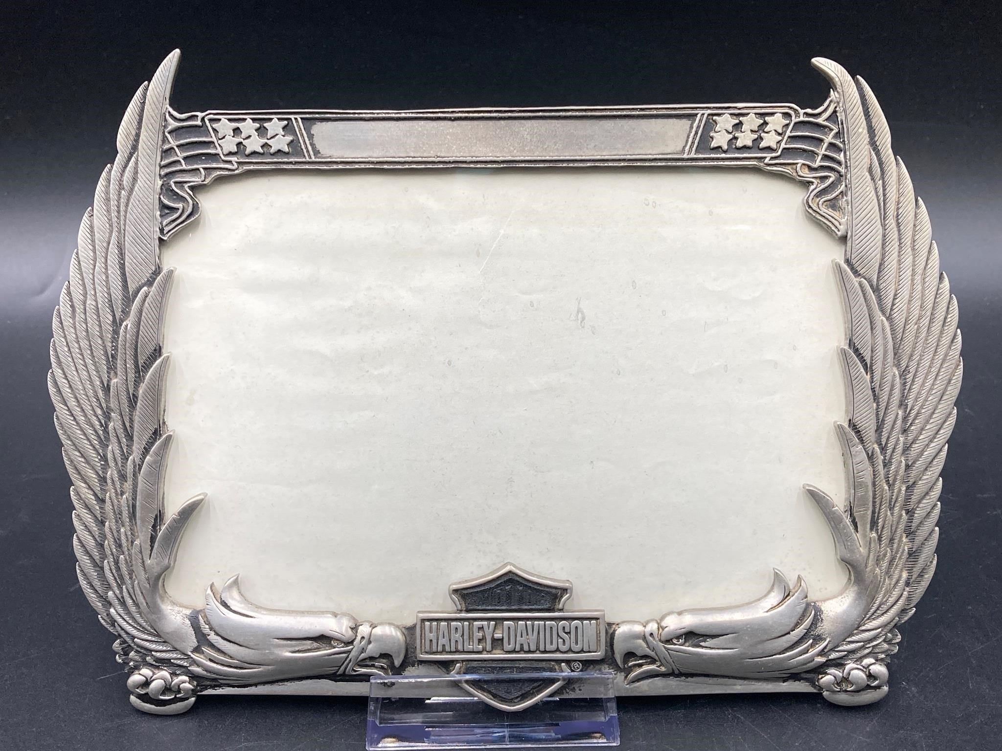 Harley-Davidson 4x6” Pewter Picture Frame