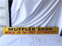 Muffler Shop Masonite Sign