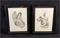Floating Frame Faith ZentangledZoo Butterfly Toad
