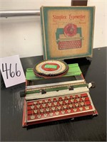 VINTAGE TIN TOY TYPEWRITER