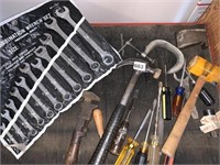 WRENCH SET, HAMMER ETC.