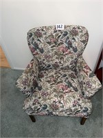 Antique Floral Pattern Arm Chair