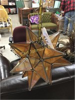 GLASS STAR HANGING LAMP
