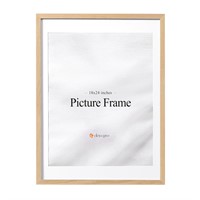 *eletecpro 18x24 Picture Frame Made of Oak Wood an