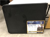 Cosco fold-in-half resin table, 72"x30", dented