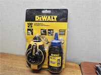 New DEWALT 3.1 Gear Chalk Line Reel KIT 100ft