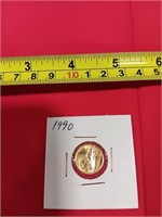 1990 Liberty 1/10 Ounce Gold 5 Dollar Piece