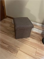 Brown box storage stool