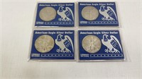 4 1997 American Eagle Silver Dollars