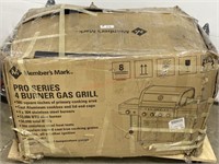 PRO SERIES 4 BURNER GAS GRILL, MSRP 599  MISSING