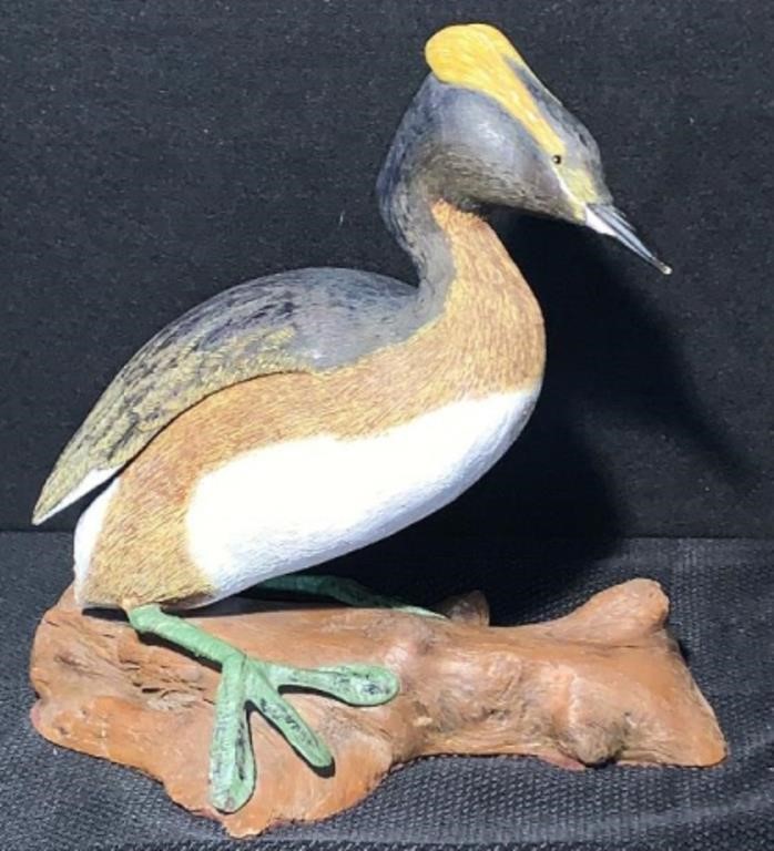 "J. MacDonald" Hand Carved & Painted Duck Decoy