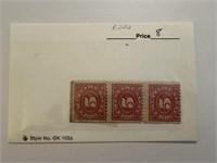 R282 3PC REVENUE STAMPS