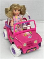 Kelly's Jeep with a Doll