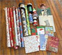 HOLIDAY GIFT BAGS, RIBBON & WRAPPING PAPER