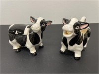 Ceramic Cows Sugar and creamer containers