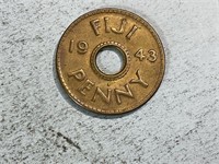 1943 Fiji penny