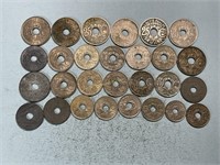 Early 20th century coins from France