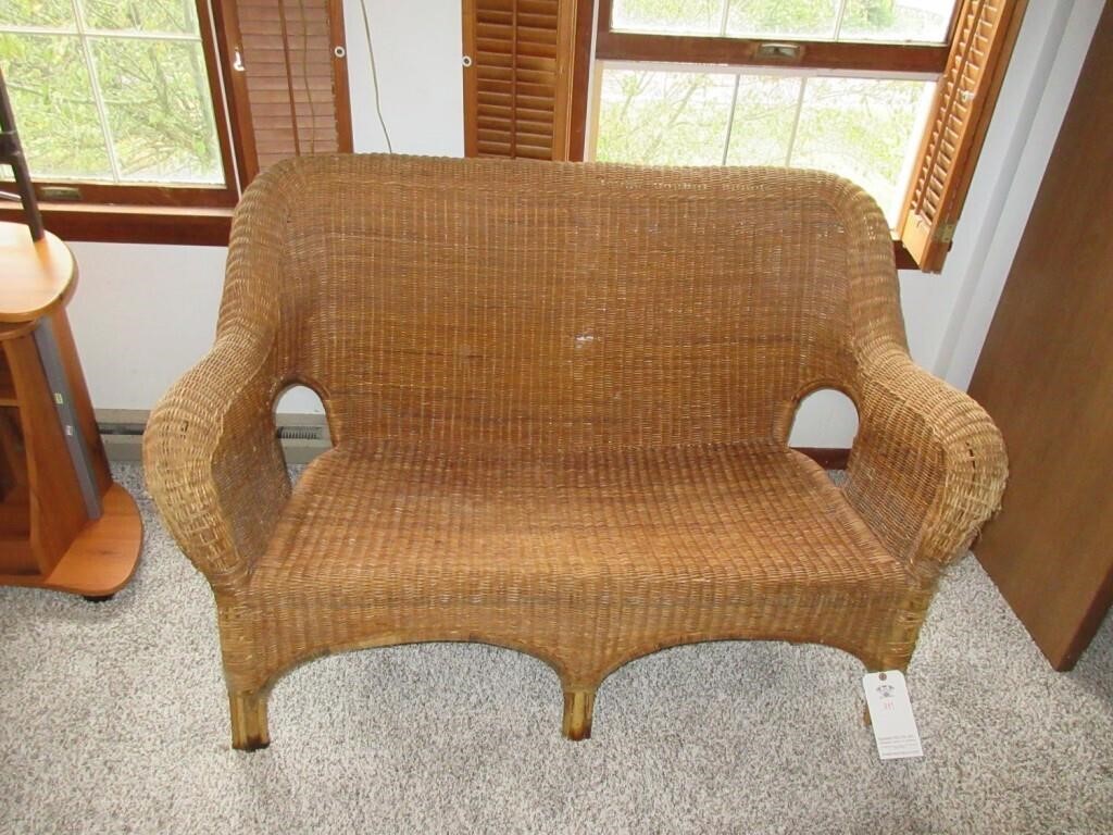 Wicker Loveseat