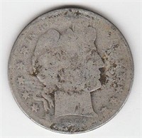 1894 P US Barber Half Dollar Coin 90% Silver