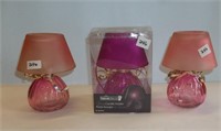 3 Home Deco Glass Candle Holders