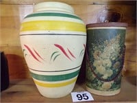 Flower Urn and Wine Carrier