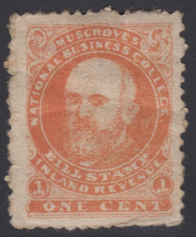 Canada Revenue Stamp Musgrove's National Business