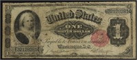 1891 1 $ SILVER CERTIFICATE F
