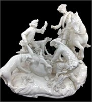 Antique Nymphenburg Porcelain Hunting Scene