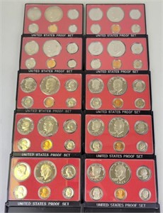 1975 (5) & 1977 (5) US Mint Proof Sets.