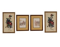 Framed Collectible Art (4 Pc)