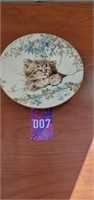 "Cat Nap" Royal Worcester Crownware Plate  (B2)