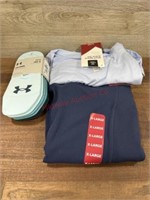 2 women’s xl clothing & under armour socks