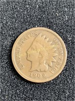 1909 Indian cent