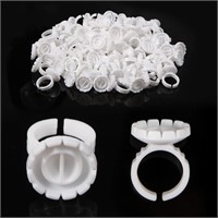 100PCS Glue Rings Lash Rings