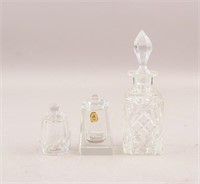 Vintage Crystal Liquor Decanters 3pc