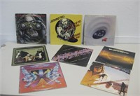 Eight Classic Rock Vinyl Records Untested