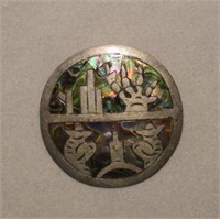 Sterling Taxco Abalone Brooch/Pendant