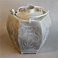 Pewter Sake Warmer Pot -Vintage Japan