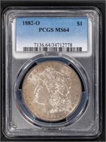 1882-O $1 Morgan Dollar PCGS MS64 New Orleans Mint