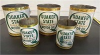 Old Quaker State oil cans