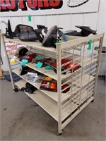 ROLLING 2 SIDED SHELF CART - CART ONLY