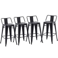 HAOBO Home 26" Low Back Metal Counter Stool