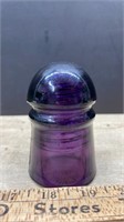 Dark Purple Unmarked Glass Insulator *SC